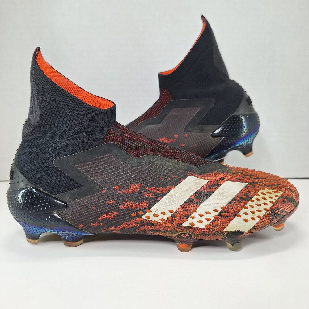 Adidas Predator Mutator 20+ FG Mens 10 Black Active Red EF1565 Soccer Cleats